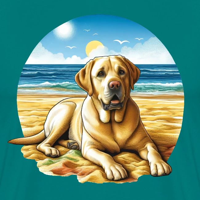 Labrador On The Beach