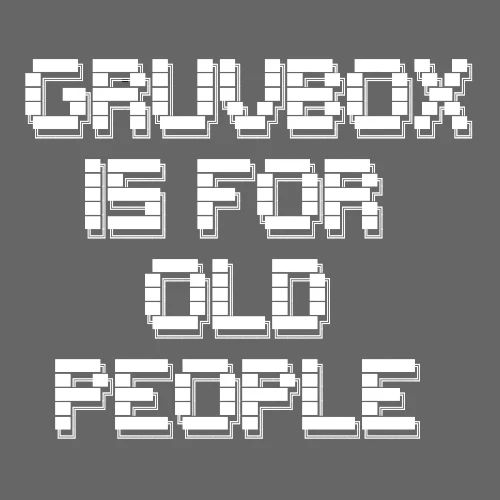 Gruvbox Old People ASCII - Men's Premium T-Shirt