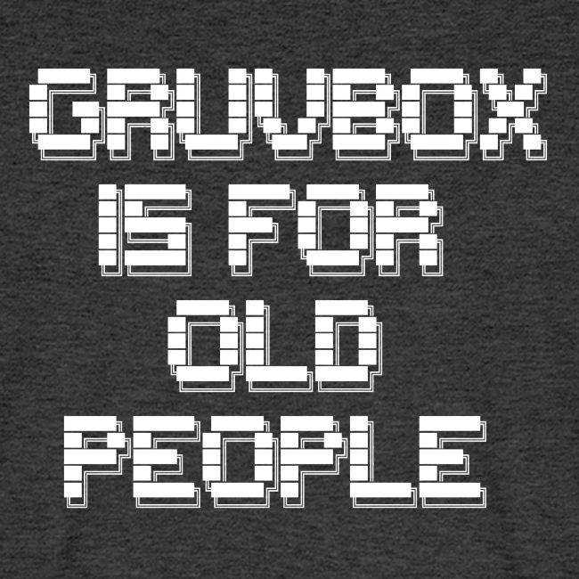 Gruvbox Old People ASCII