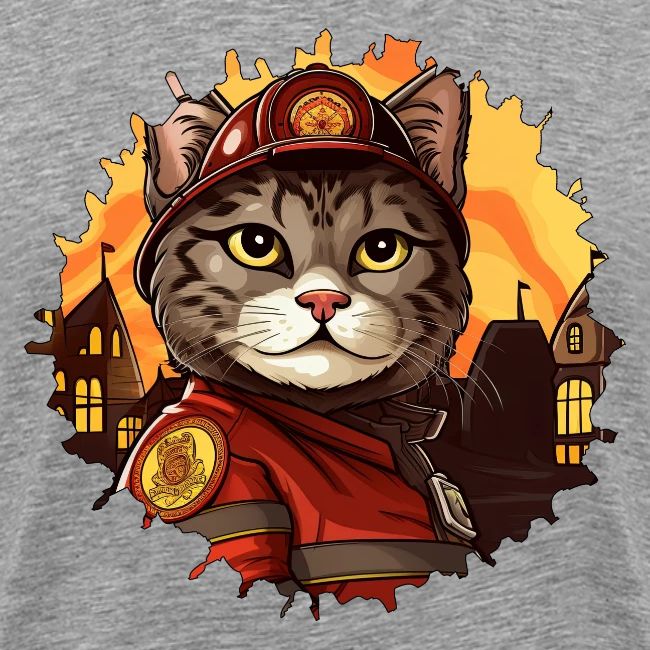 Firefighter cat