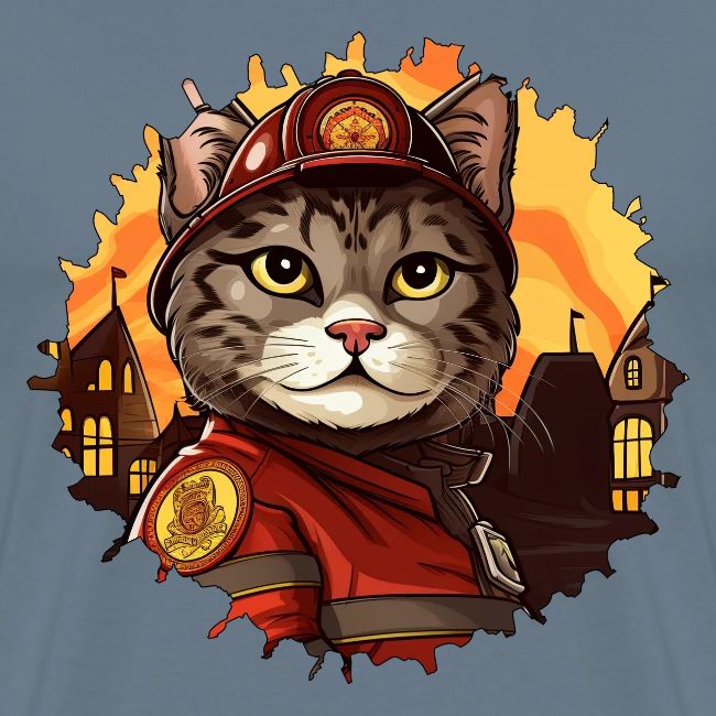 Firefighter cat