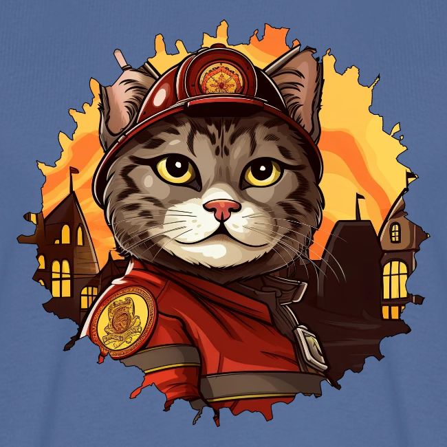 Firefighter cat