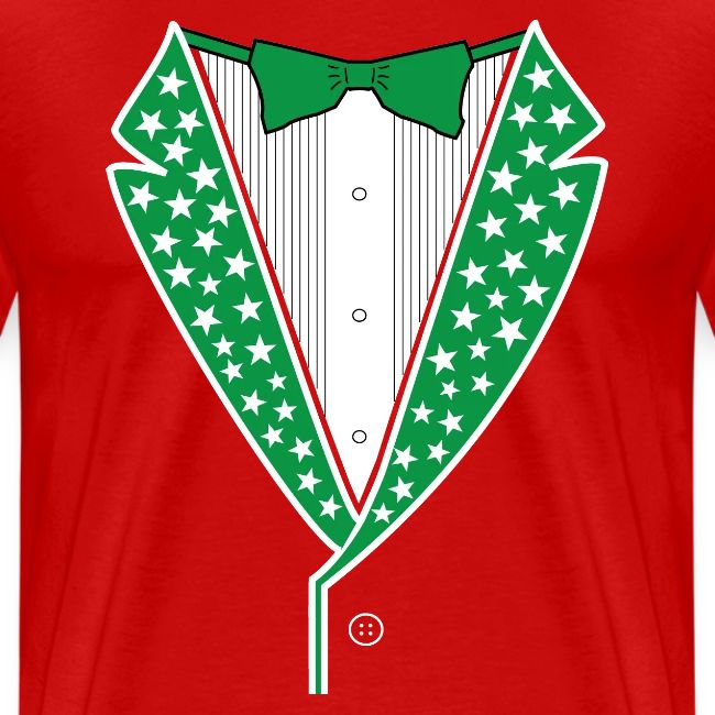 Star Tuxedo in Green PNG