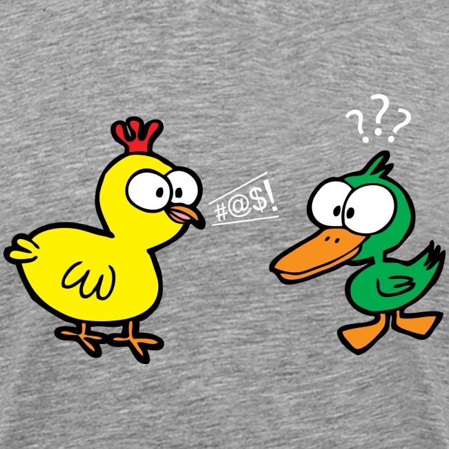Chicken Talks to Duck! Men's Tee