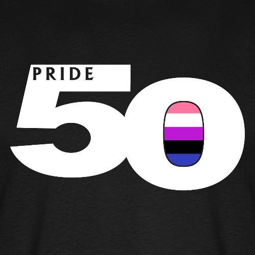 50 Pride Genderfluid Pride Flag - Men's Premium T-Shirt