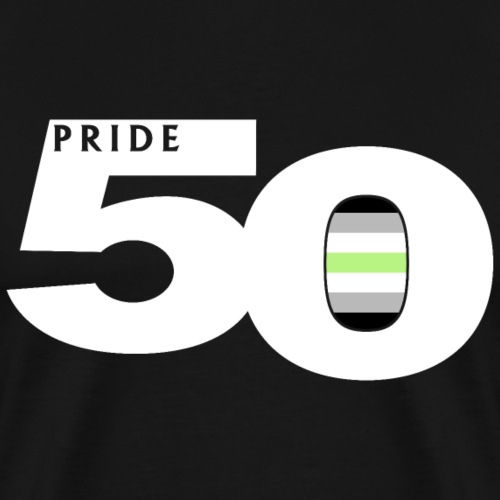 50 Pride Agender Pride Flag - Men's Premium T-Shirt