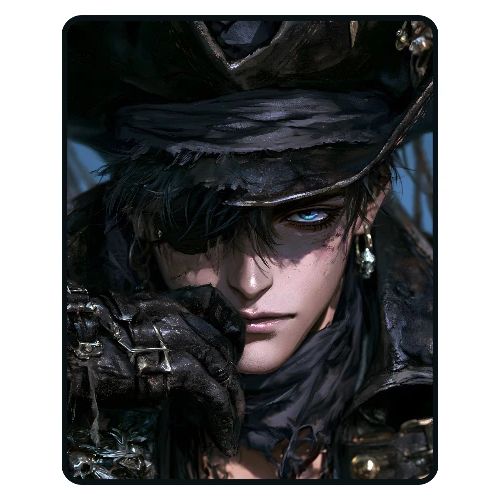 Dark Anime Pirate Warrior - Men's Premium T-Shirt