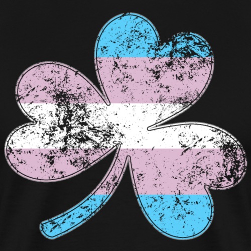 Transgender Shamrock Pride Flag - Men's Premium T-Shirt