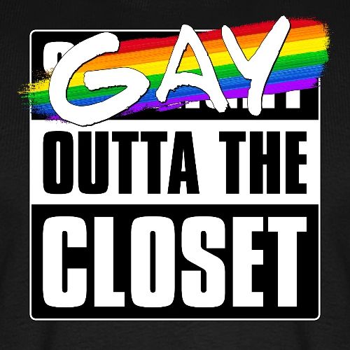 Gay Outta the Closet - LGBTQ Pride - Men's Premium T-Shirt