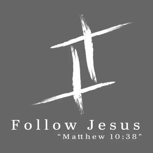 Follow Jesus (White Letters) - Men's Premium T-Shirt