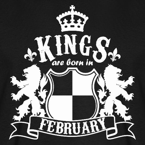 Kings are born in February - Men's Premium T-Shirt