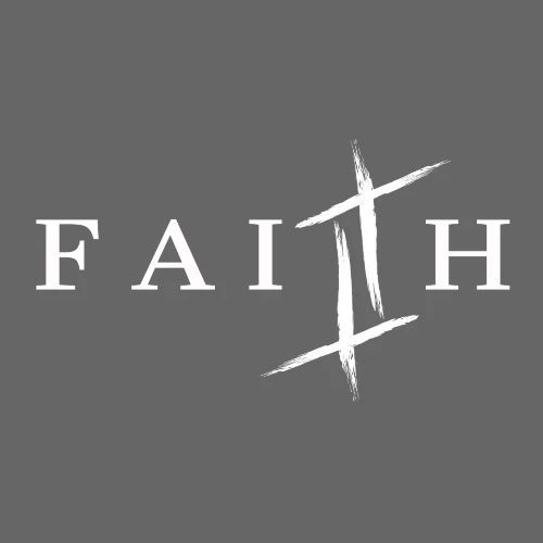 Faith White Letters - Men's Premium T-Shirt