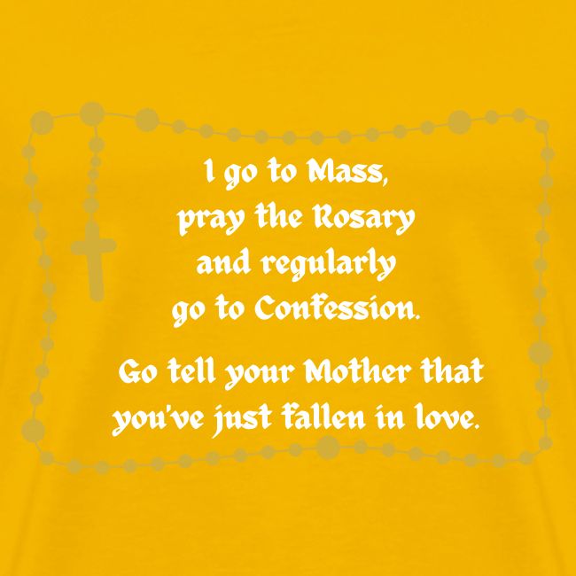 I go to Mass....