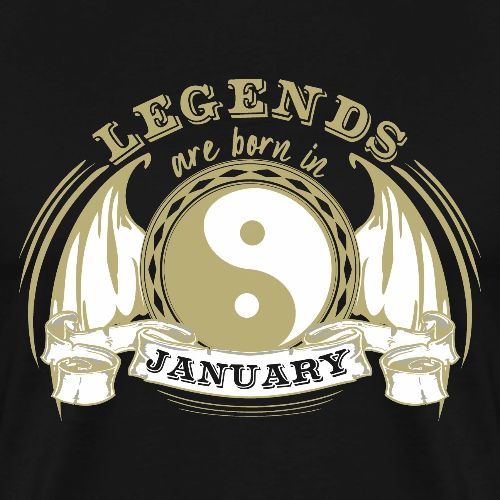 Legends are born in January - Men's Premium T-Shirt