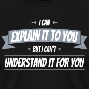 I can explain it to you but i cant understand ... - Premium hoodie for men