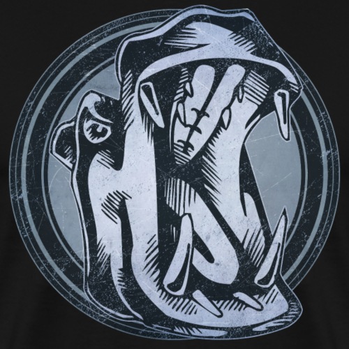 Wild Hippo Grunge Animal - Men's Premium T-Shirt