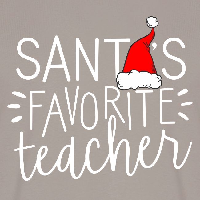 Santa's Favorite Teacher Christmas Teacher T-Shirt
