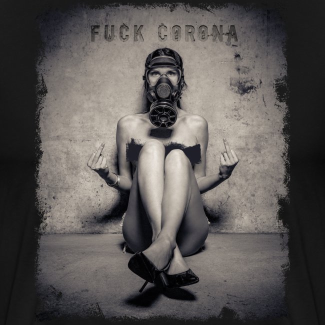 nude girl with gas mask - DOUBLE FUCK CORONA
