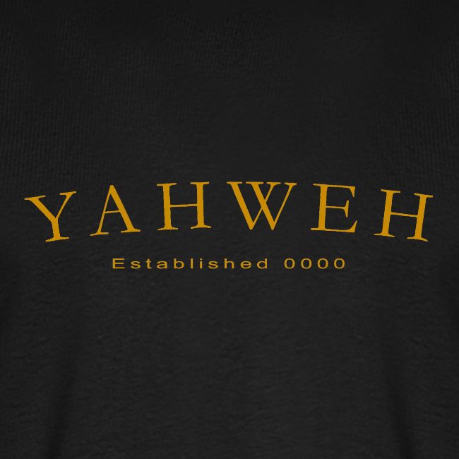 Yahweh Established 0000 in Gold