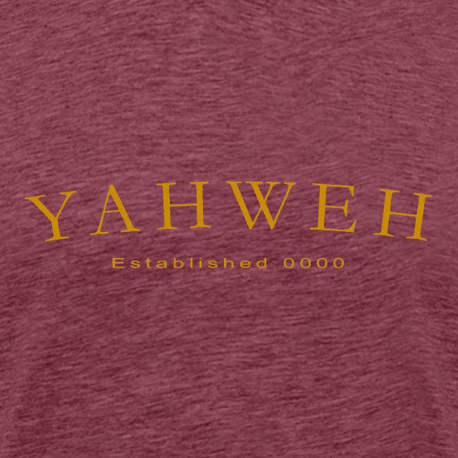Yahweh Established 0000 in Gold