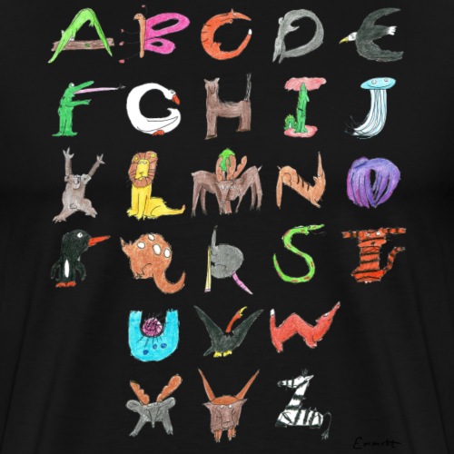 Animal Alphabet - Men's Premium T-Shirt
