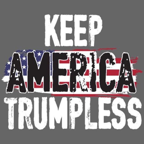 Keep America Without Him Distressed American Flag - Men's Premium T-Shirt