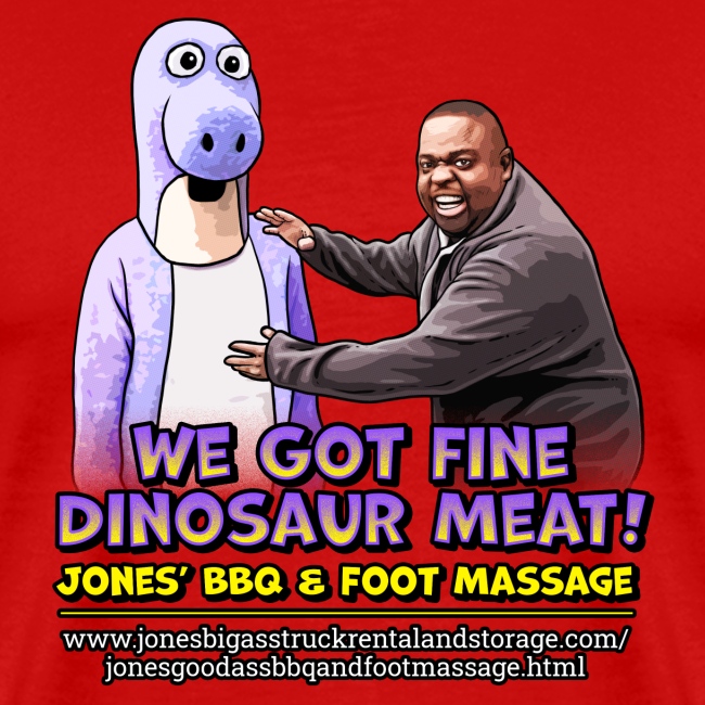 Dinosaur Meat design - Jones BBQ & Foot Massage