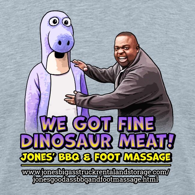 Dinosaur Meat design - Jones BBQ & Foot Massage
