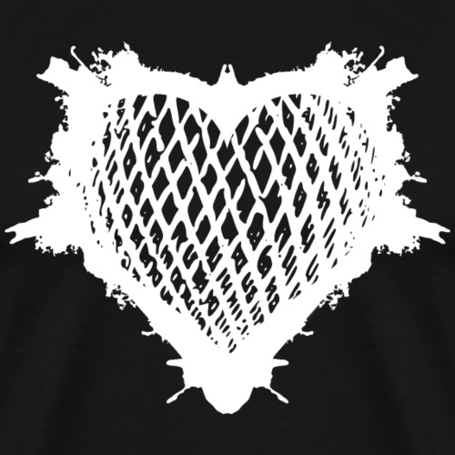 Heart grid pattern balloon splash logo gift ideas - Men's Premium T-Shirt