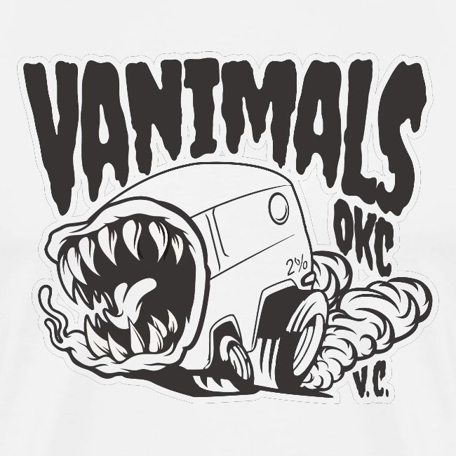 Animal the Vanimal black and white