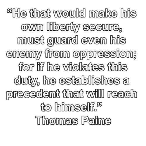 Thomas Paine Secure Liberty Quote - Men's Premium T-Shirt