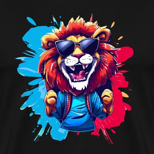 Lion's Whistle: Color Fusion - Men's Premium T-Shirt