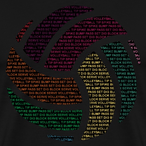 Colorful Volleyball - Men's Premium T-Shirt