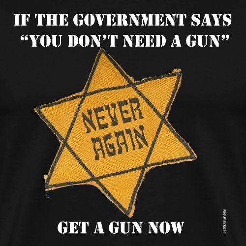 Never Again White Text - Men's Premium T-Shirt