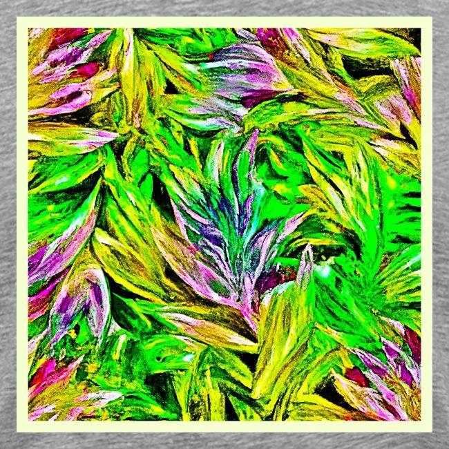 Vibrant Plant Strokes Design