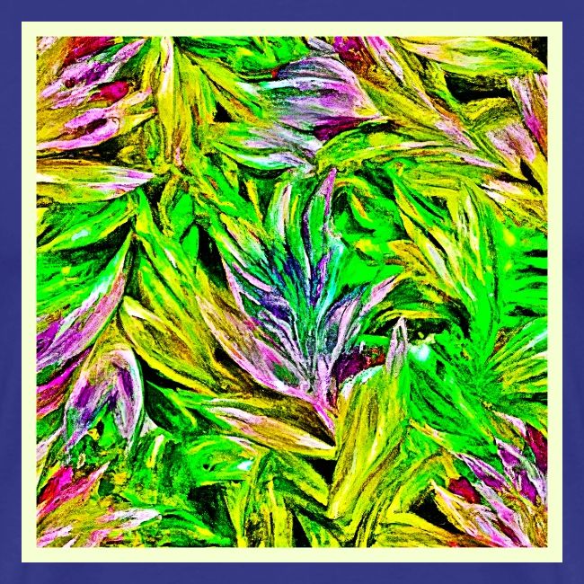 Vibrant Plant Strokes Design