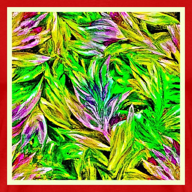Vibrant Plant Strokes Design