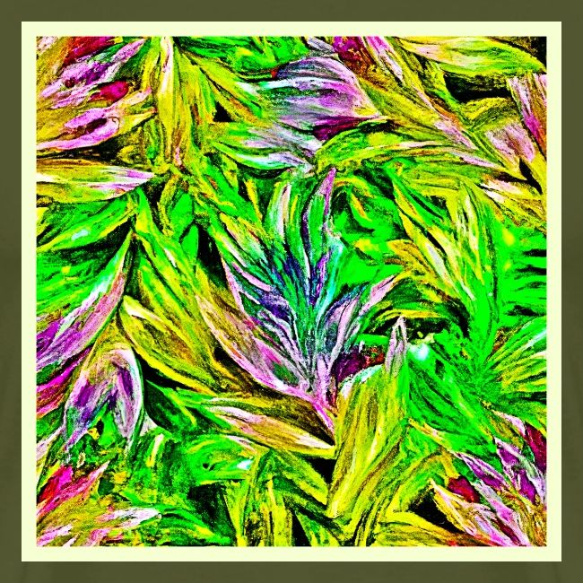 Vibrant Plant Strokes Design