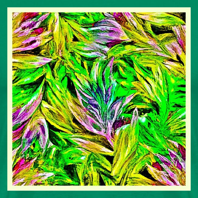 Vibrant Plant Strokes Design