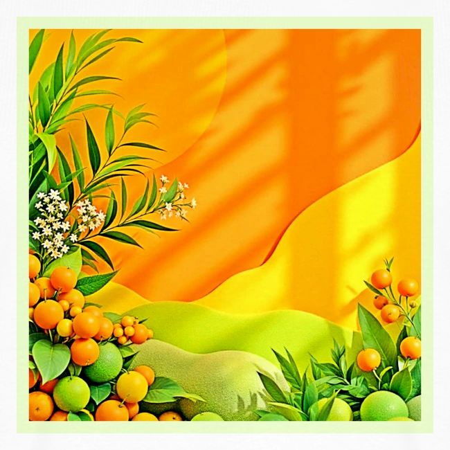 Citrus and Leaves Graphic