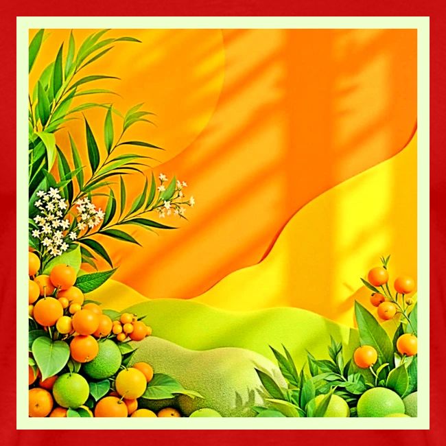 Citrus and Leaves Graphic