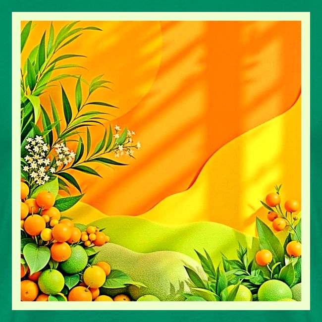 Citrus and Leaves Graphic