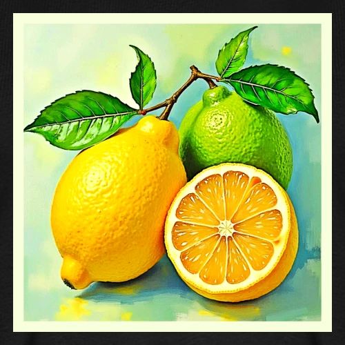 Zesty Citrus Burst of Sunshine Design - Men's Premium T-Shirt