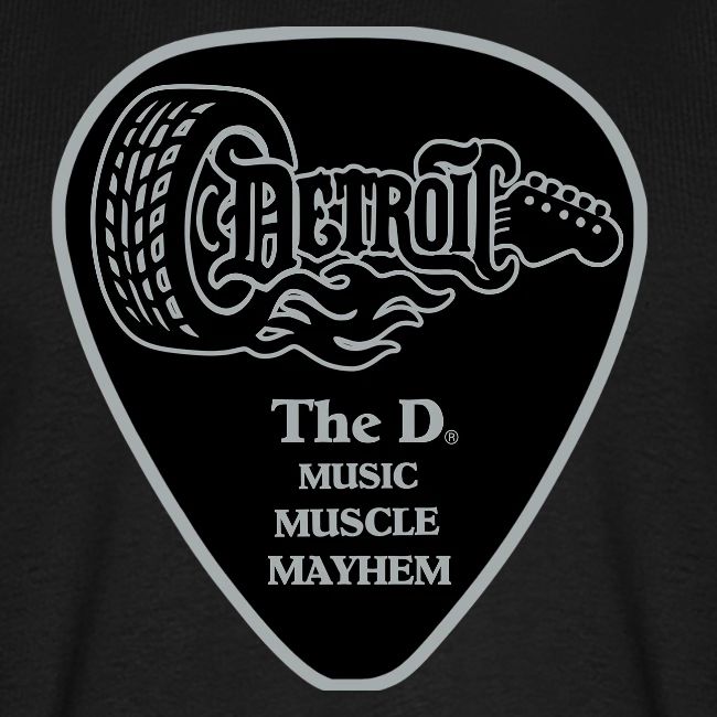 THE D® WHEEL GUITAR BLACK AND SILVER
