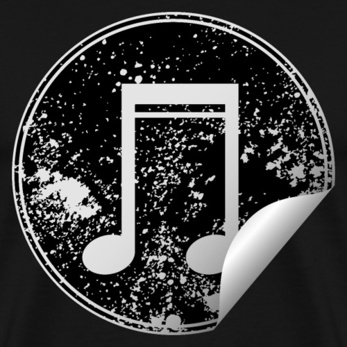 Music Note Sticker - Men's Premium T-Shirt