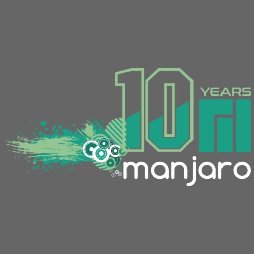 Manjaro 10 years splash v2 - Men's Premium T-Shirt