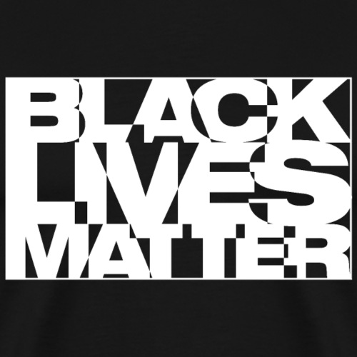 Black Live Matter Chaotic Typography - Men's Premium T-Shirt