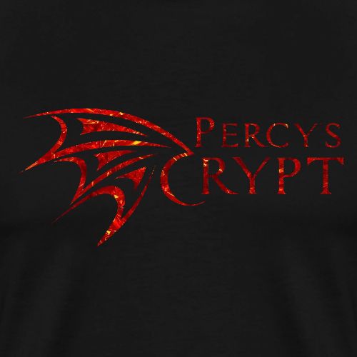 Percy’s Crypt Batwing Red Foil logo - Men's Premium T-Shirt