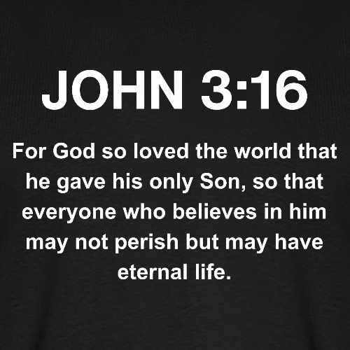 John 3:16 Christian Apparel – White - Men's Premium T-Shirt