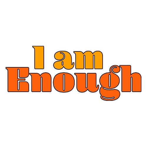 I Am Enough – Self-Love Affirmation Typography - Men's Premium T-Shirt